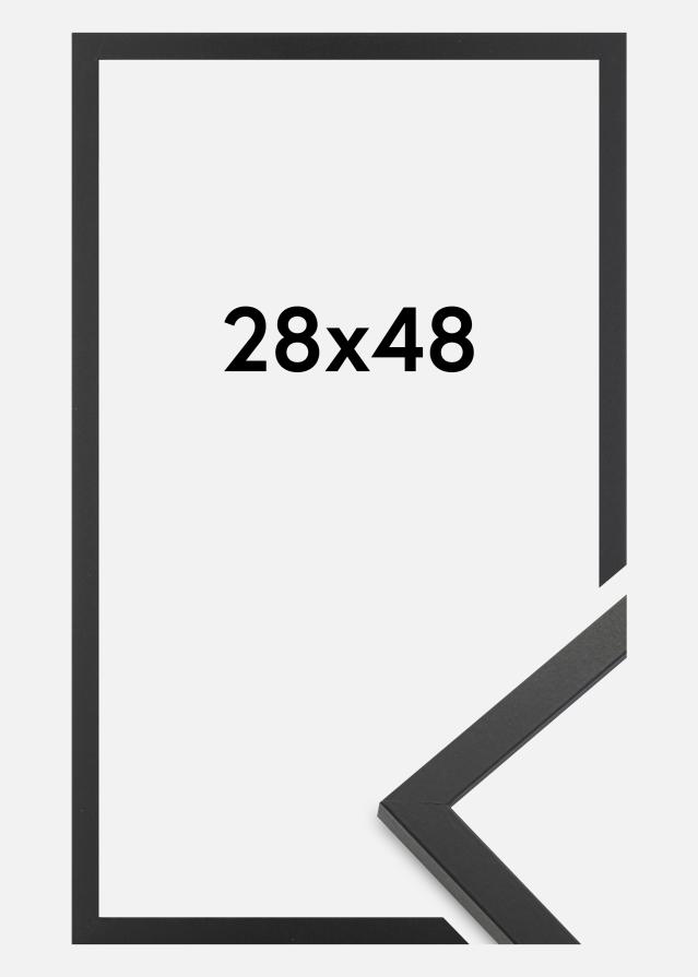 Jämtlands Ramfabrik Rahmen Trendy Acrylglas Schwarz 28x48 cm