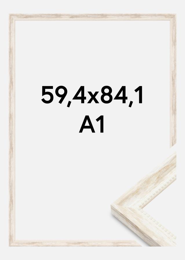 Jämtlands Ramfabrik Rahmen Soledad Acrylglas Weiß 59,4x84,1 cm (A1)