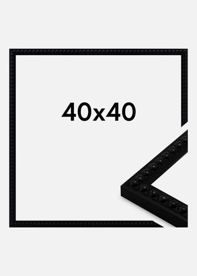 Jämtlands Ramfabrik Rahmen Perla Acrylglas Schwarz 40x40 cm