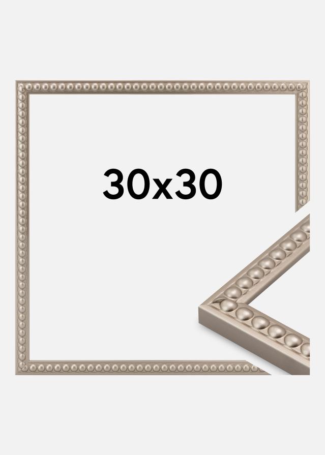 Jämtlands Ramfabrik Rahmen Perla Acrylglas Champagner 30x30 cm