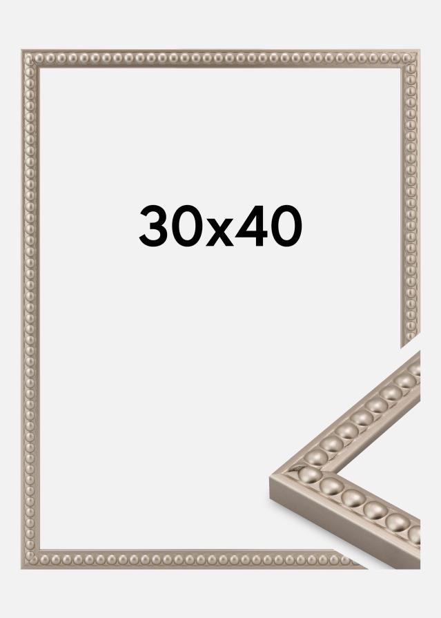 Jämtlands Ramfabrik Rahmen Perla Acrylglas Champagner 30x40 cm