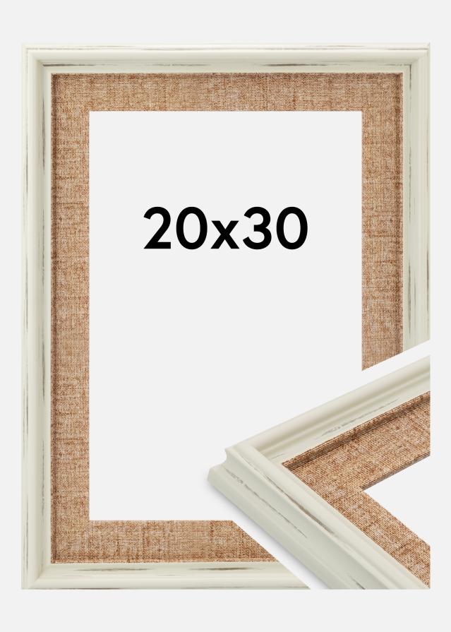Jämtlands Ramfabrik Rahmen Sandweave Acrylglas Weiß 20x30 cm