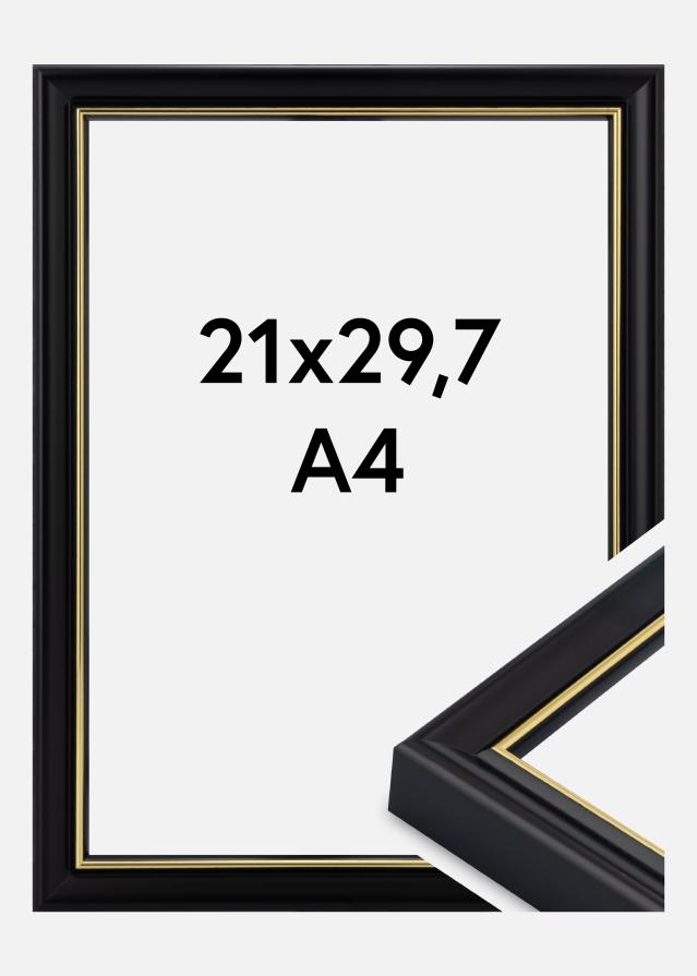 Jämtlands Ramfabrik Rahmen Canterbury Acrylglas Schwarz 21x29.7 cm (A4)