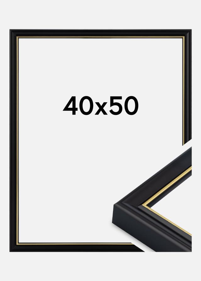 Jämtlands Ramfabrik Rahmen Canterbury Acrylglas Schwarz 40x50 cm
