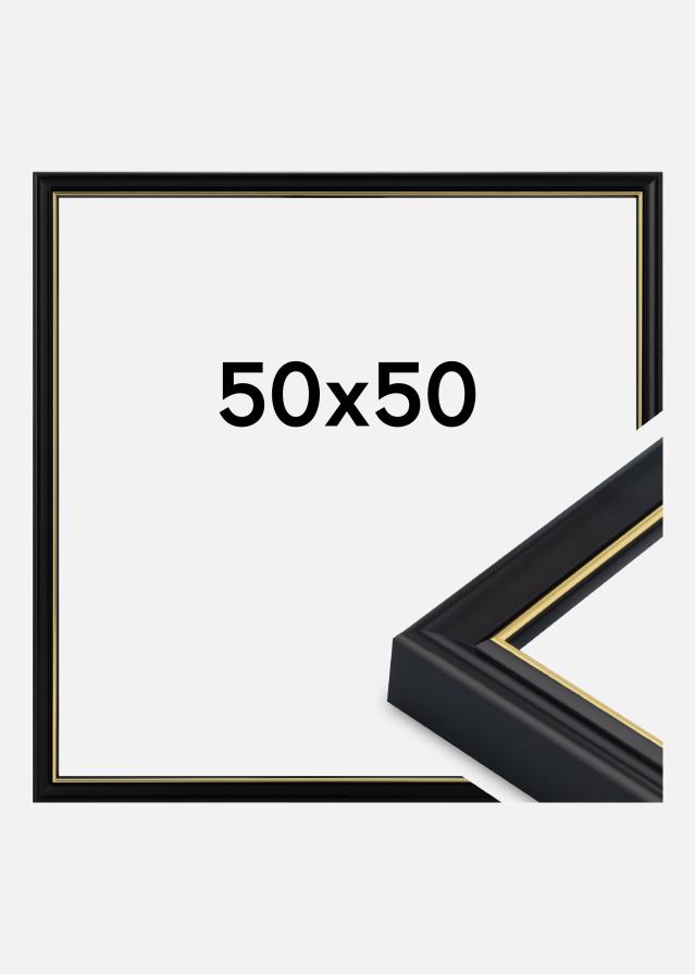 Jämtlands Ramfabrik Rahmen Canterbury Acrylglas Schwarz 50x50 cm