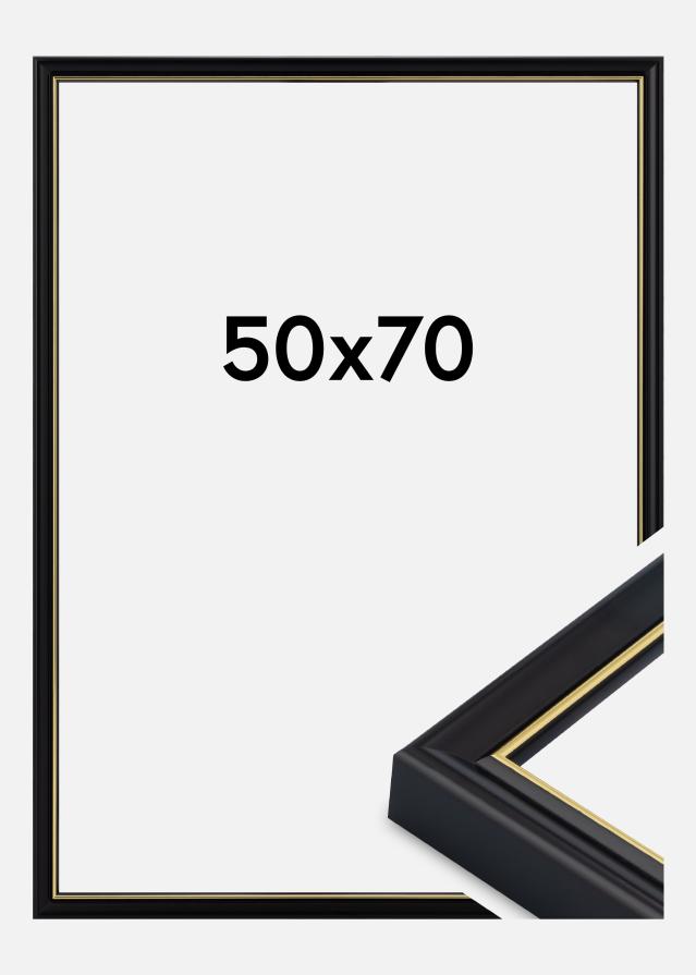 Jämtlands Ramfabrik Rahmen Canterbury Acrylglas Schwarz 50x70 cm
