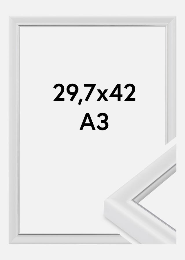 Jämtlands Ramfabrik Rahmen Canterbury Acrylglas Weiß 29,7x42 cm (A3)