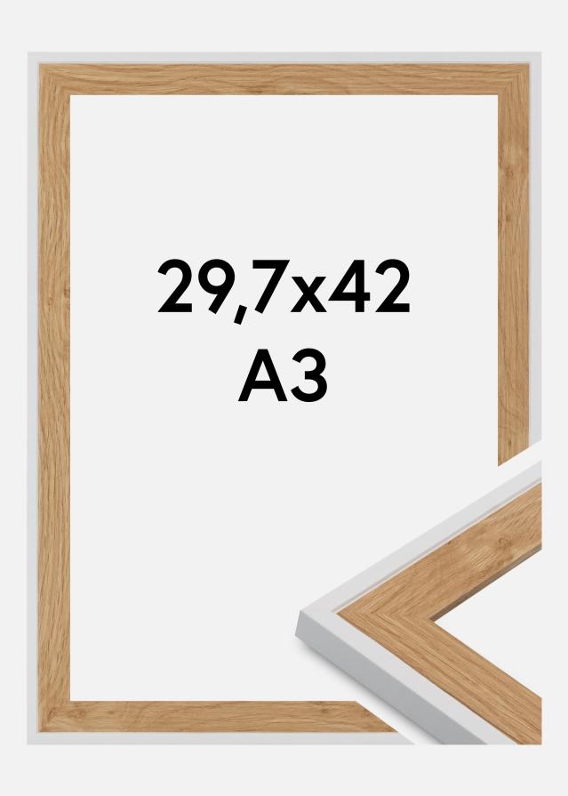 Jämtlands Ramfabrik Rahmen Clearline Acrylglas Weiß 29,7x42 cm (A3)