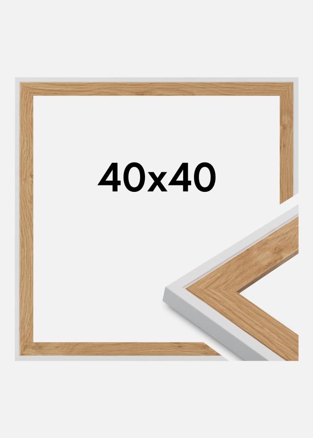 Jämtlands Ramfabrik Rahmen Clearline Acrylglas Weiß 40x40 cm