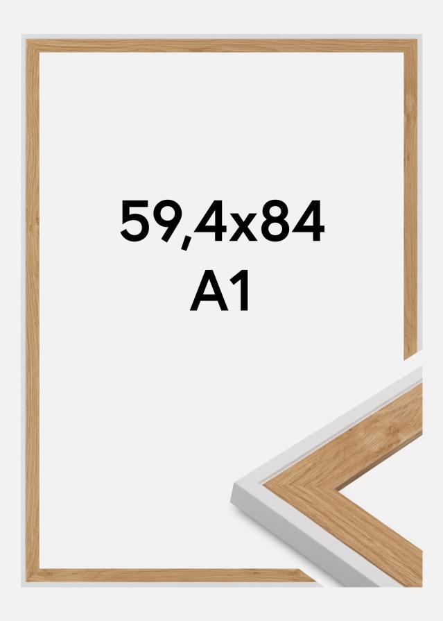 Jämtlands Ramfabrik Rahmen Clearline Acrylglas Weiß 59,4x84 cm (A1)