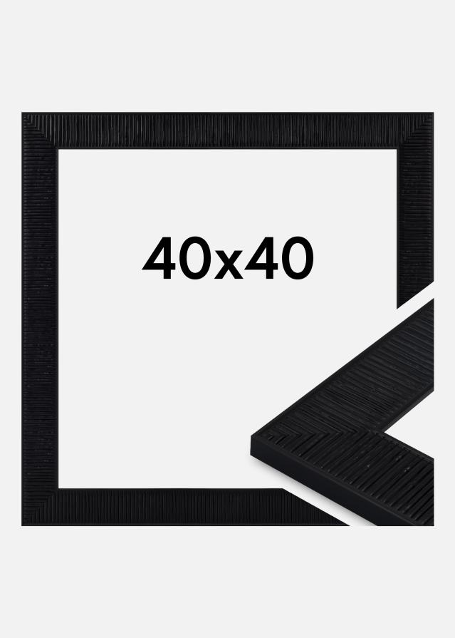 Jämtlands Ramfabrik Rahmen Lund Acrylglas Schwarz 40x40 cm
