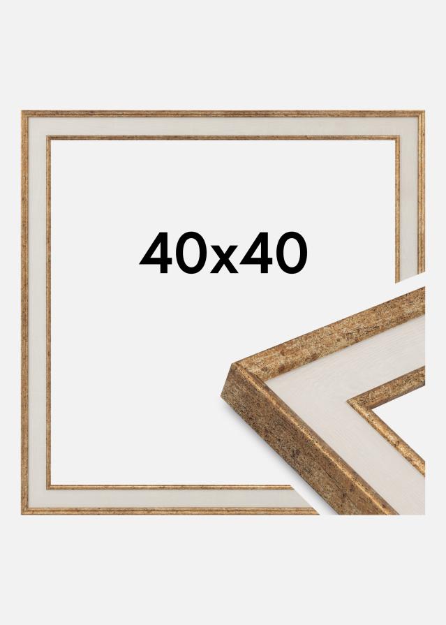 Jämtlands Ramfabrik Rahmen Dolly Acrylglas Gold 40x40 cm