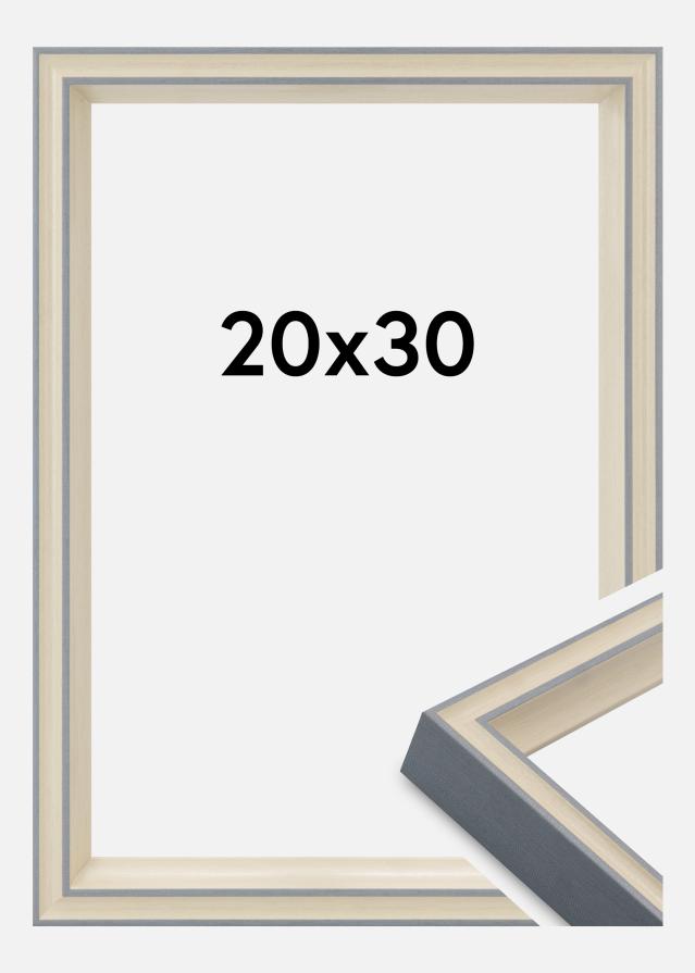 Jämtlands Ramfabrik Rahmen Riga Acrylglas Grau 20x30 cm
