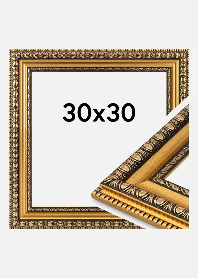 Jämtlands Ramfabrik Rahmen Ornato Acrylglas Gold 30x30 cm