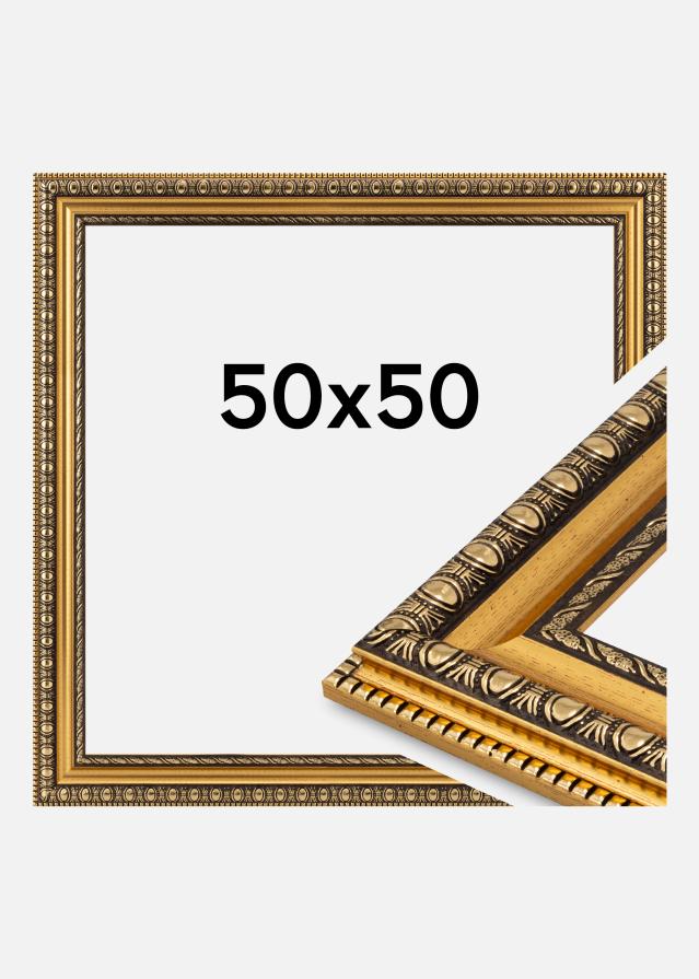 Jämtlands Ramfabrik Rahmen Ornato Acrylglas Gold 50x50 cm