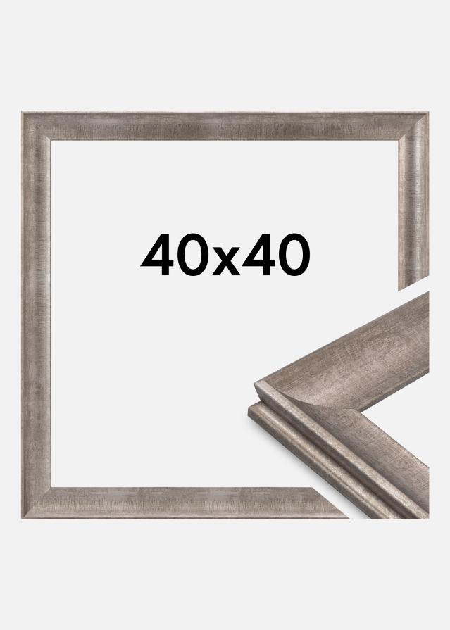 Jämtlands Ramfabrik Rahmen Conca Acrylglas Silber 40x40 cm