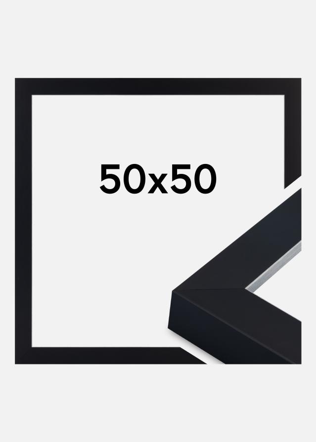 Jämtlands Ramfabrik Rahmen Sussex Acrylglas Schwarz/Silber 50x50 cm