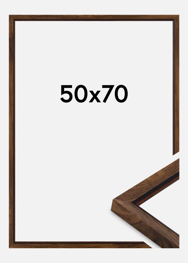 Jämtlands Ramfabrik Rahmen Obsidian Acrylglas Nussbaum 50x70 cm