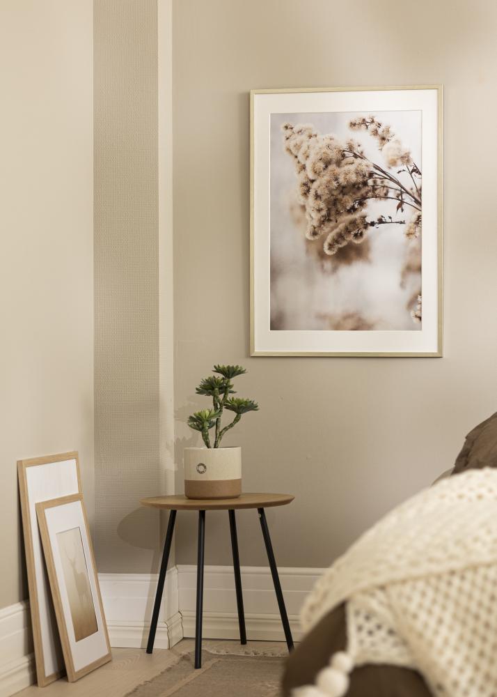 Ram med passepartou Rahmen Edsbyn Silber 40x45 cm - Passepartout Weiß 11x13 inches