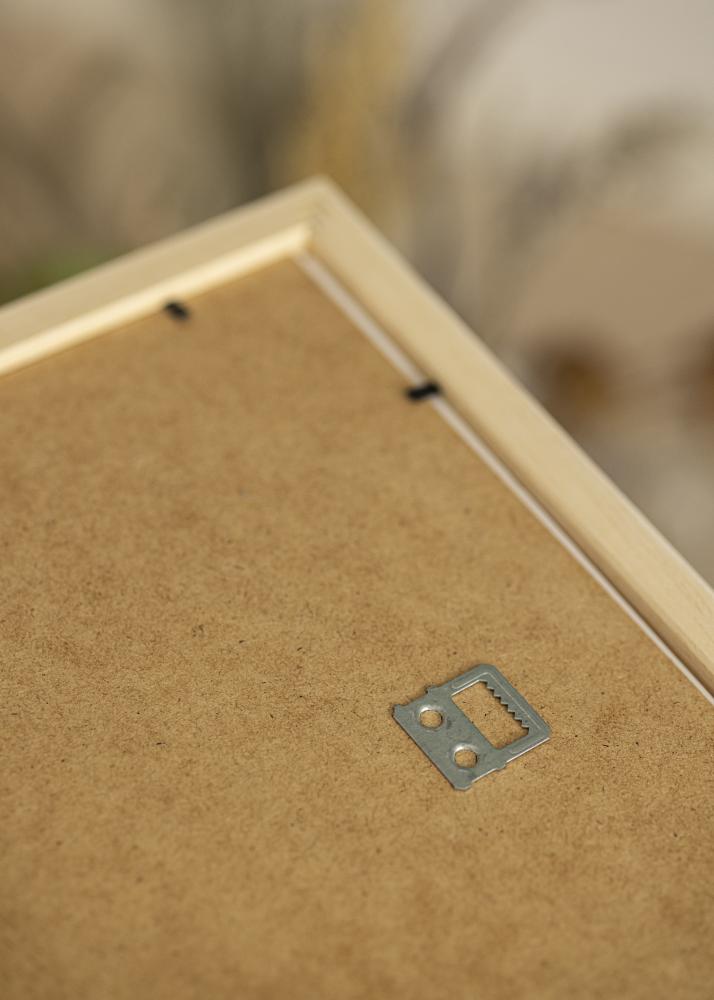 Ram med passepartou Rahmen Weiß Holz 65x90 cm - Passepartout Weiß 55x80 cm