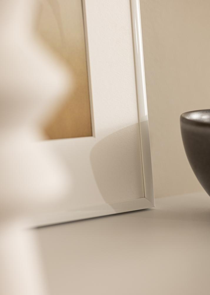 Ram med passepartou Rahmen New Lifestyle Weiß 10x18 cm - Passepartout Weiß 8x10 cm