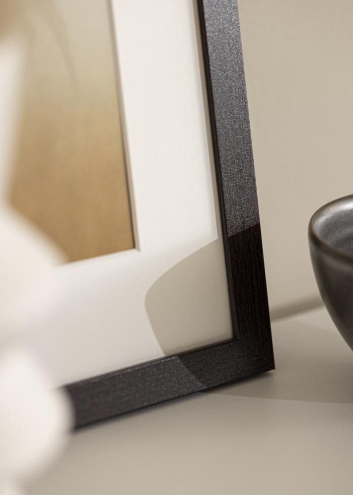 Ram med passepartou Rahmen Stilren Wenge 50x70 cm - Passepartout Weiß 40x60 cm