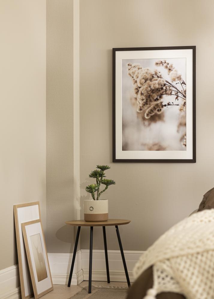 Ram med passepartou Rahmen Stilren Wenge 50x70 cm - Passepartout Weiß 40x60 cm