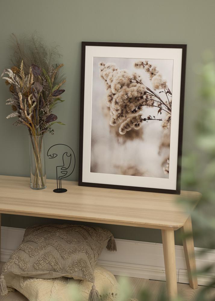 Ram med passepartou Rahmen Stilren Wenge 50x70 cm - Passepartout Weiß 40x60 cm