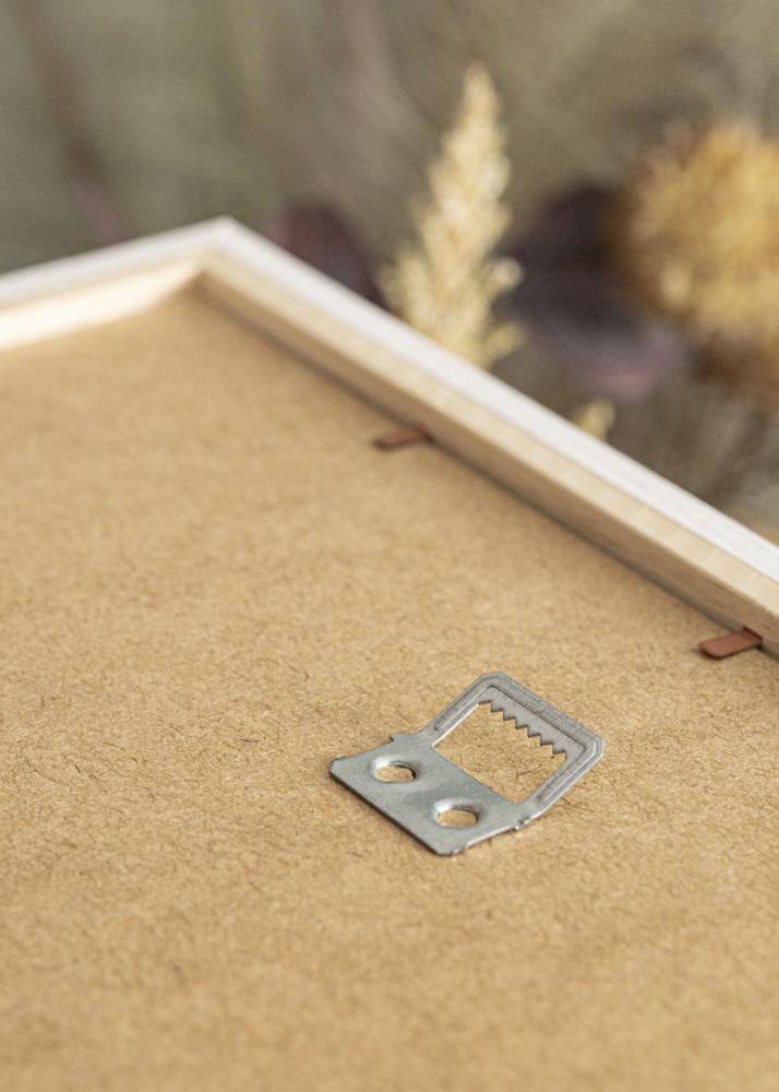 Ram med passepartou Rahmen Stilren Weiß Eiche 60x80 cm - Passepartout Weiß 50x60 cm