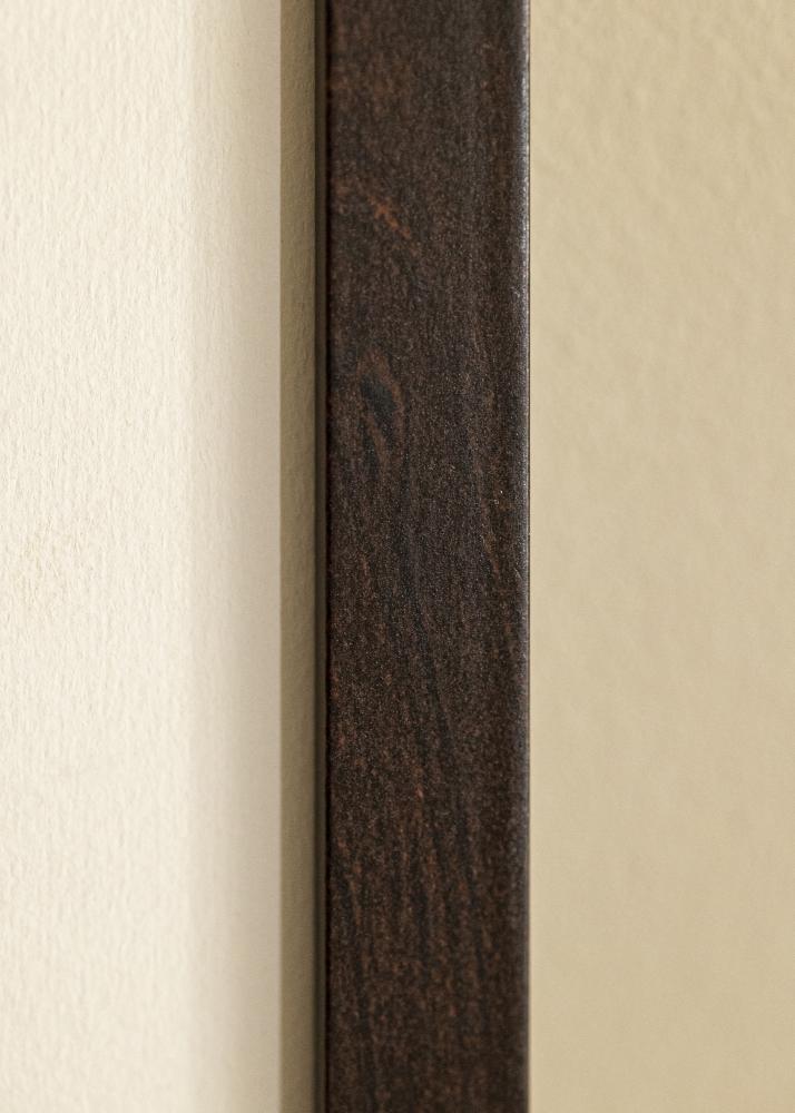 Ram med passepartou Rahmen Selection Walnuss 65x85 cm - Passepartout Weiß 55x75 cm