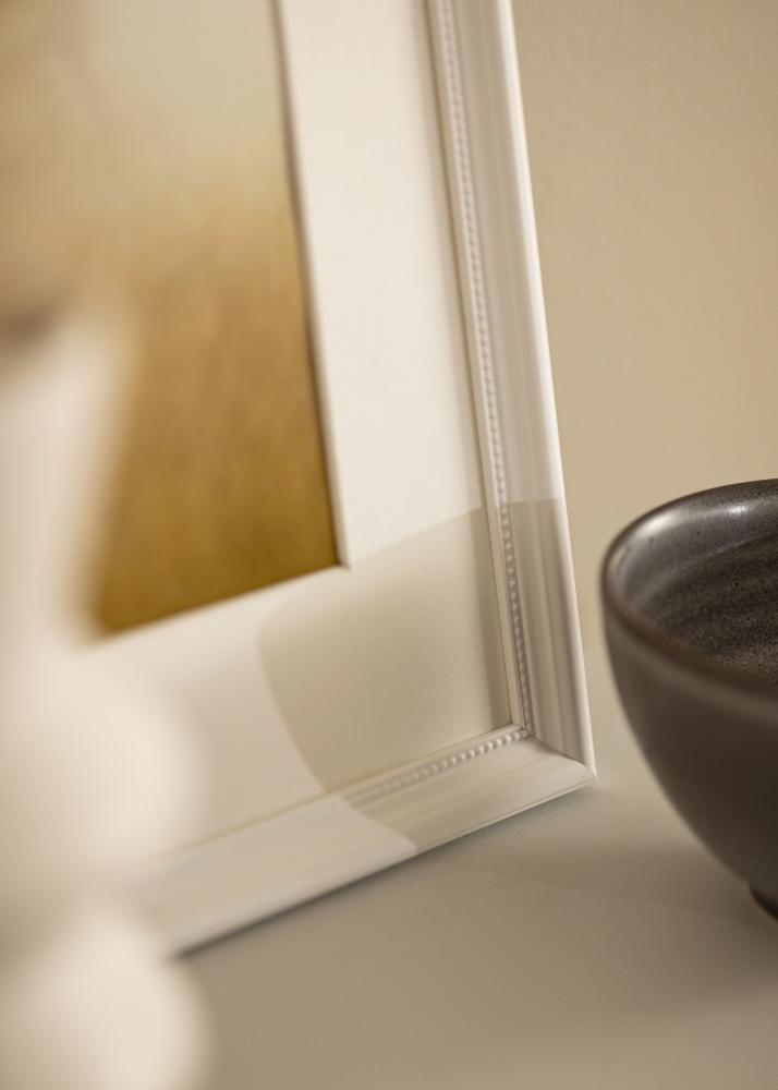 Ram med passepartou Rahmen Gala Weiß 13x18 cm - Passepartout Weiß B7 88x125 mm