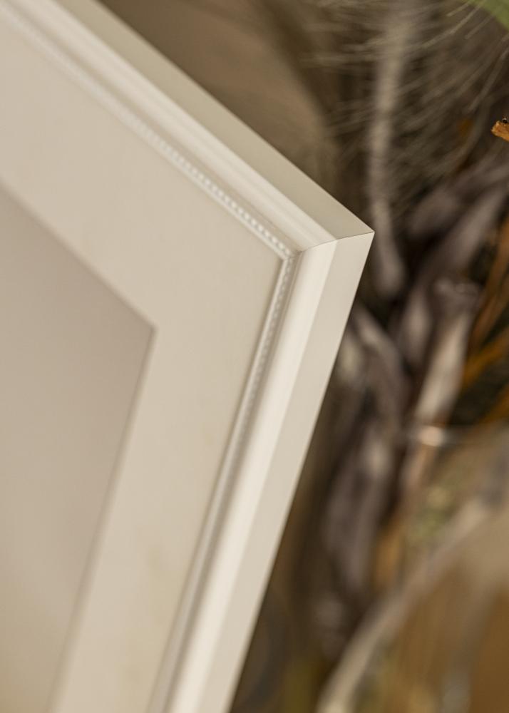 Ram med passepartou Rahmen Gala Weiß 13x18 cm - Passepartout Weiß B7 88x125 mm