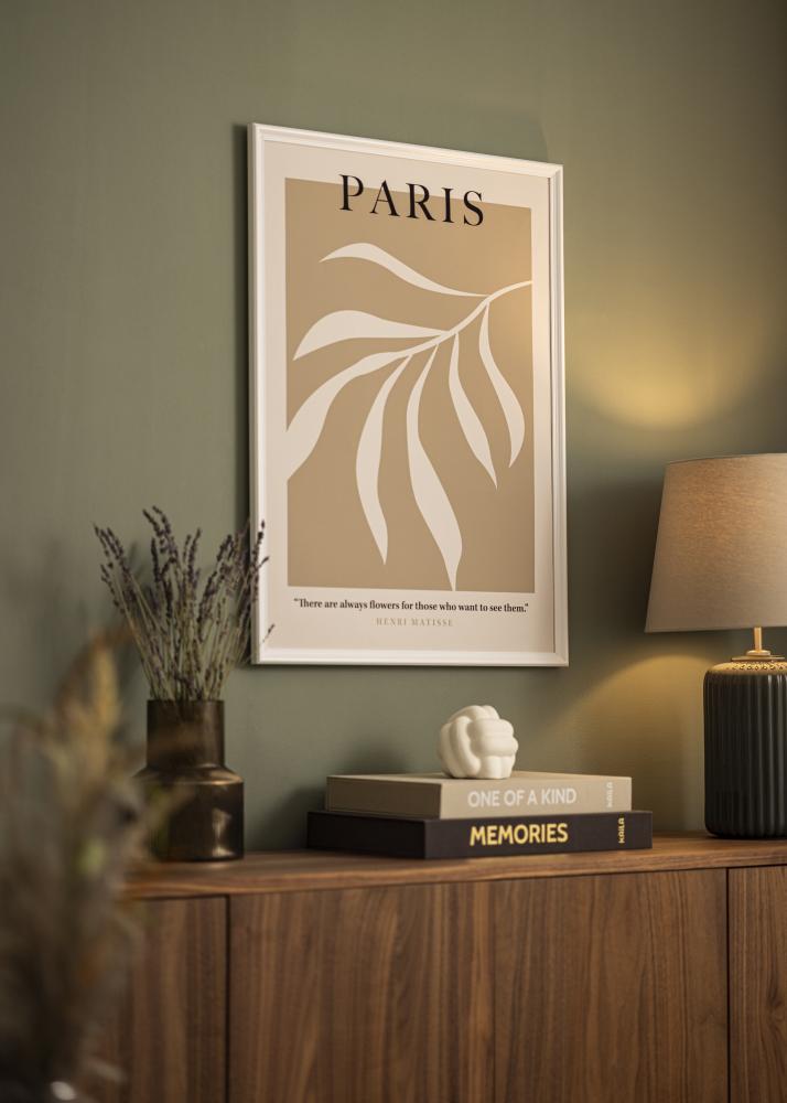 Ram med passepartou Rahmen Gala Weiß 13x18 cm - Passepartout Weiß B7 88x125 mm