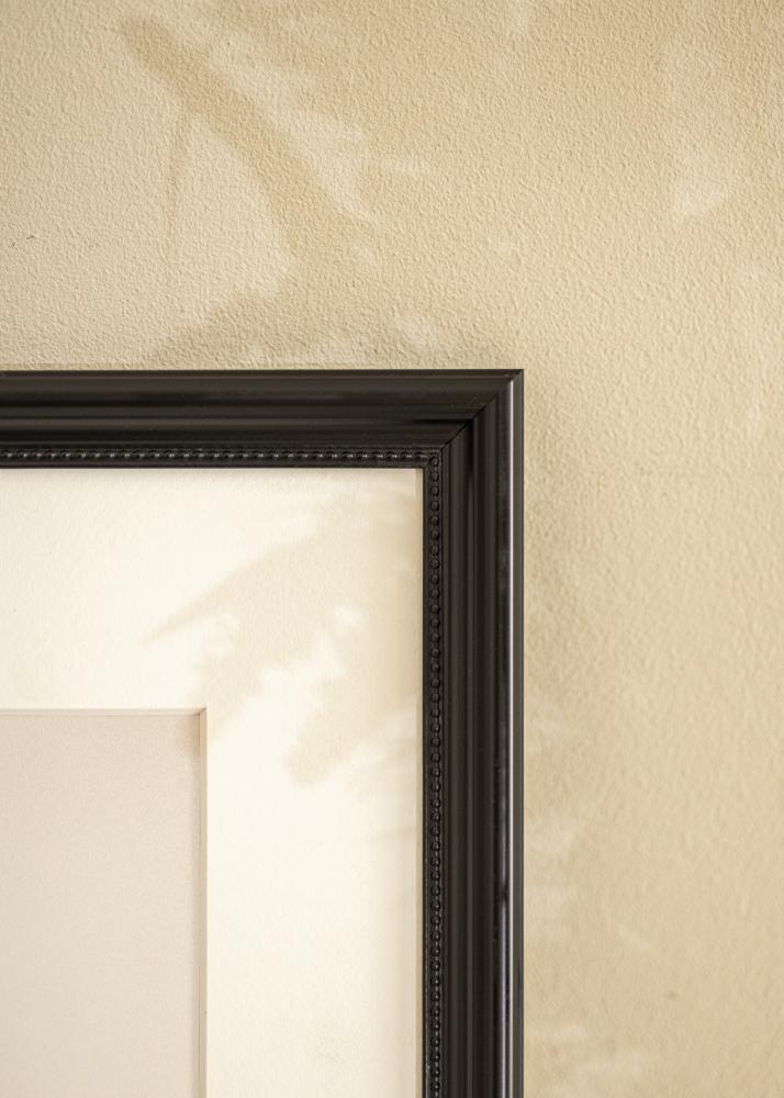 Ram med passepartou Rahmen Gala Schwarz 13x18 cm - Passepartout Weiß B7 88x125 mm