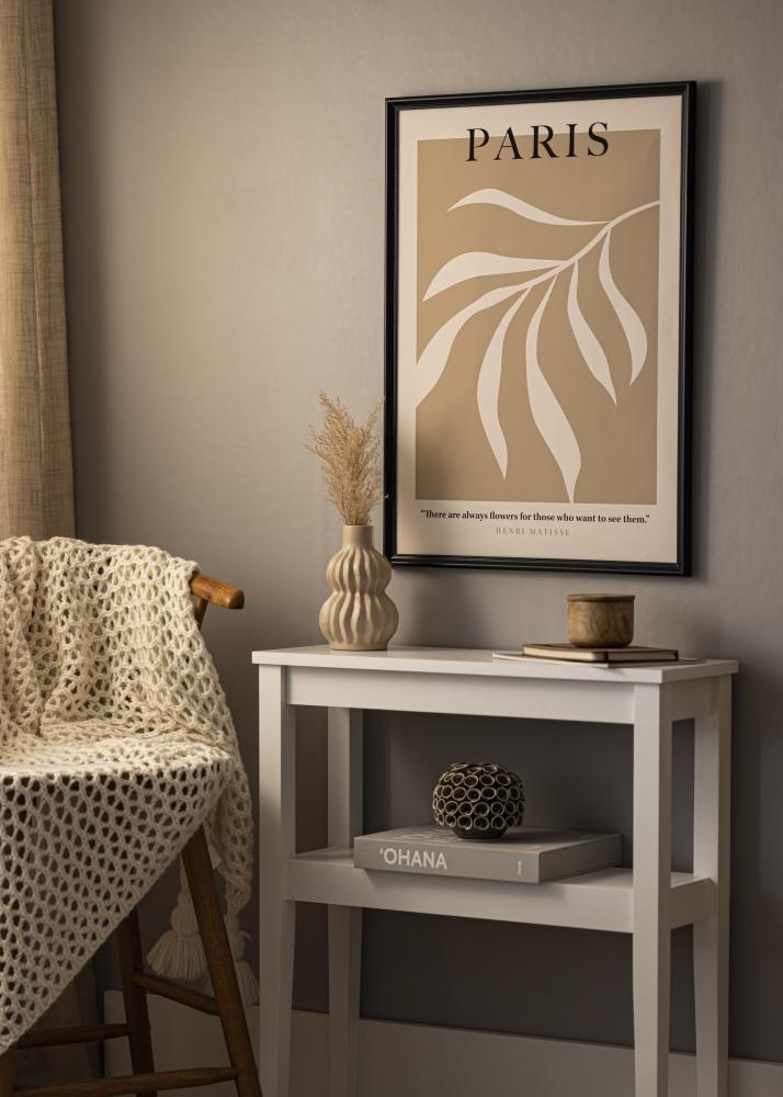 Ram med passepartou Rahmen Gala Schwarz 13x18 cm - Passepartout Weiß B7 88x125 mm