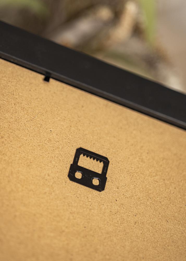 Ram med passepartou Rahmen Grace Silber 40x50 cm - Passepartout Weiß 31x41 cm