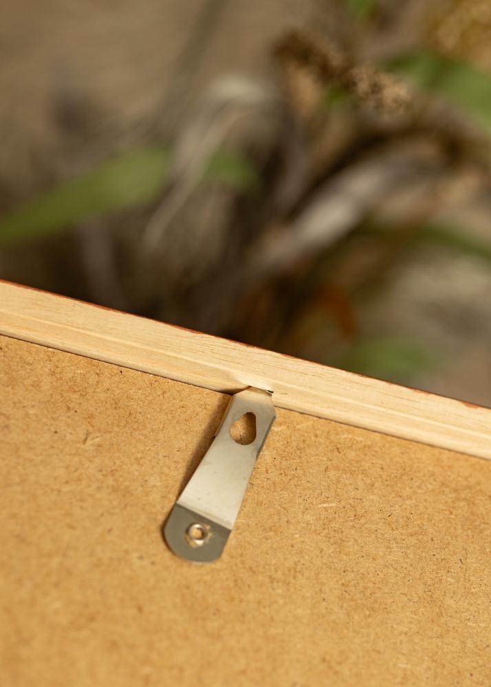 Ram med passepartou Rahmen Ares Kirsche 50x70 cm - Passepartout Weiß 16x23 inches