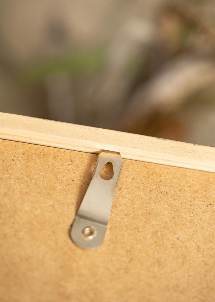 Ram med passepartou Rahmen Ares Grau 45x60 cm - Passepartout Weiß 12x18 inches