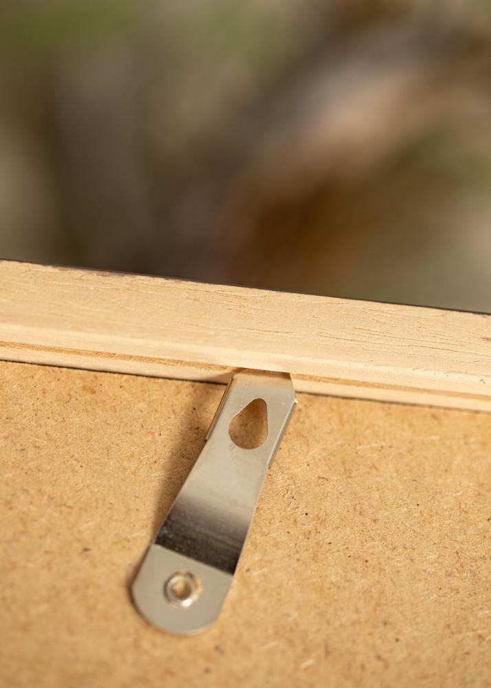 Ram med passepartou Rahmen Hermes Grau 20x20 cm - Passepartout Weiß 15x15 cm