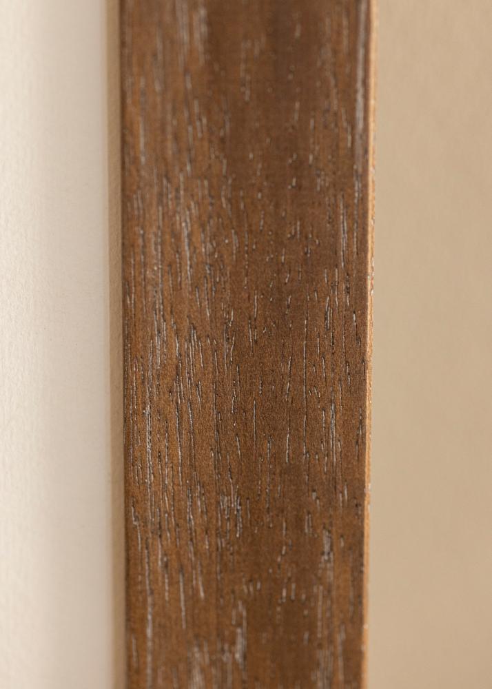 Ram med passepartou Rahmen Juno Grau 40x50 cm - Passepartout Weiß 11x15 inches