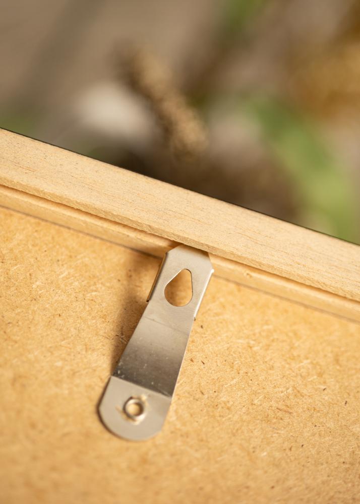 Ram med passepartou Rahmen Hermes Walnuss 60x80 cm - Passepartout Weiß 20x28 inches