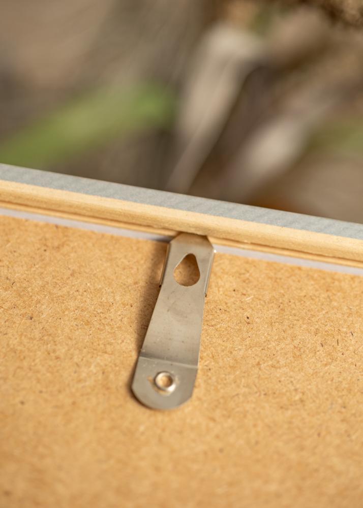 Ram med passepartou Rahmen Ares Silber 50x50 cm - Passepartout Weiß 16x16 inches