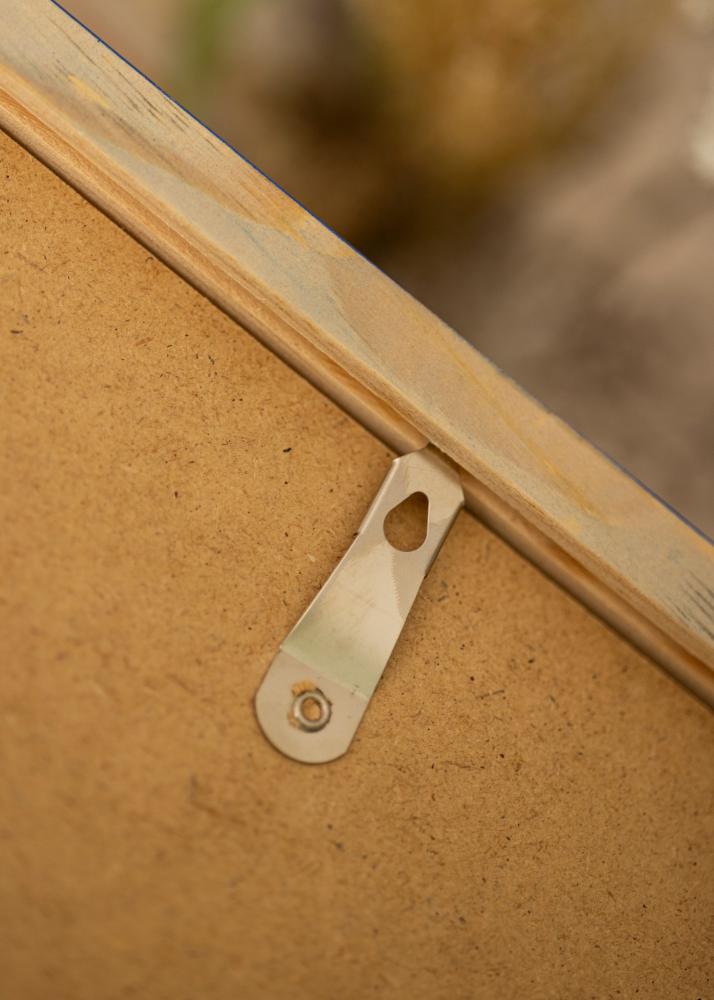 Ram med passepartou Rahmen Diana Blau 50x70 cm - Passepartout Weiß 33x56 cm