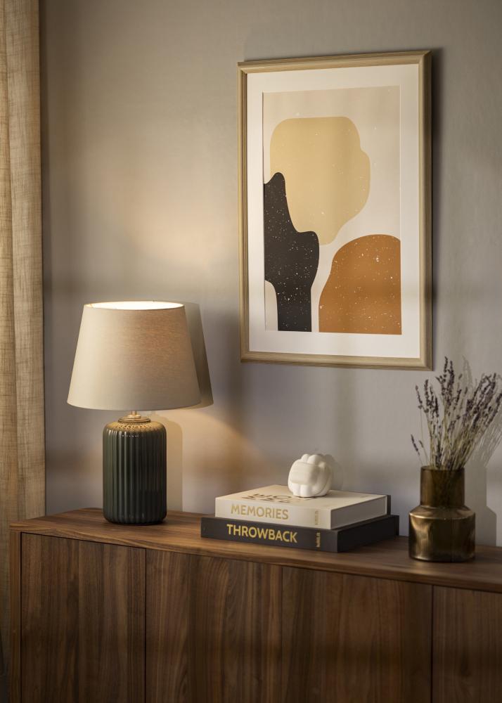 Ram med passepartou Rahmen Västkusten Eiche 40x50 cm - Passepartout Weiß 31x41 cm