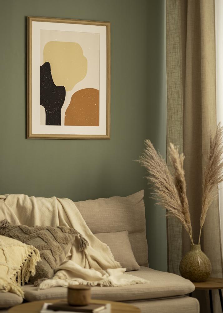 Ram med passepartou Rahmen Västkusten Eiche 40x50 cm - Passepartout Weiß 31x41 cm