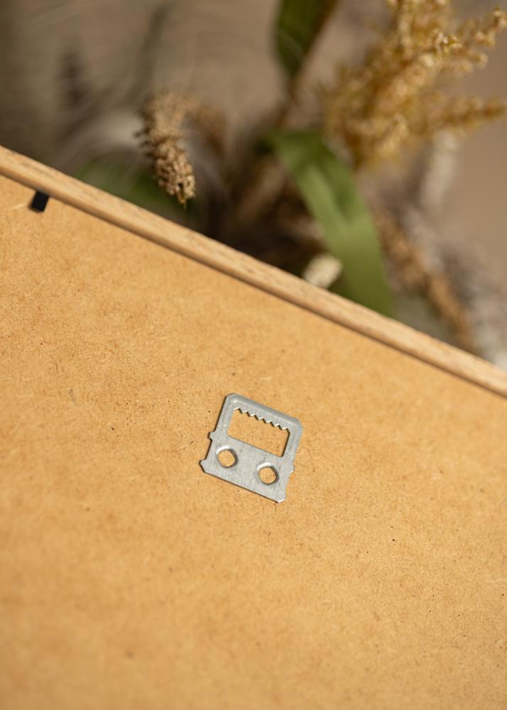 Ram med passepartou Rahmen Edsbyn Walnuss 25x40 cm - Passepartout Weiß 15x30 cm