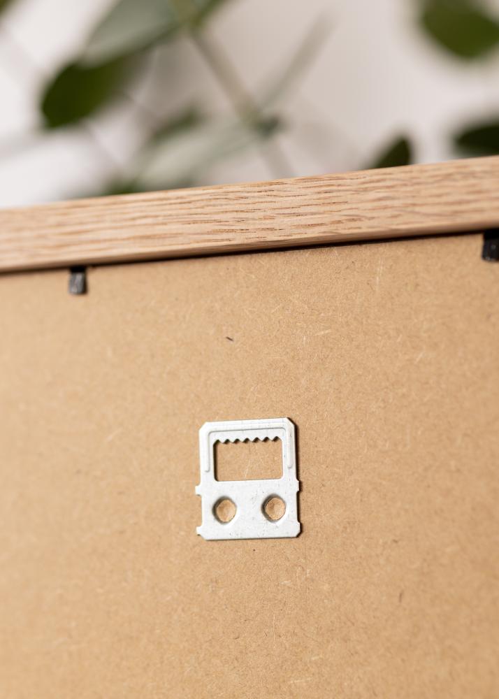 Ram med passepartou Rahmen Tidlös Massiv Eiche 30x40 cm - Passepartout Weiß 21x29,7 cm