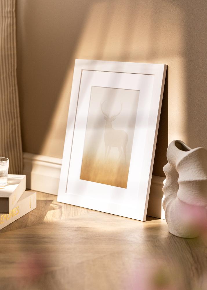 Jämtlands Ramfabrik Rahmen Sandra Acrylglas Weiß 21x29,7 cm (A4)