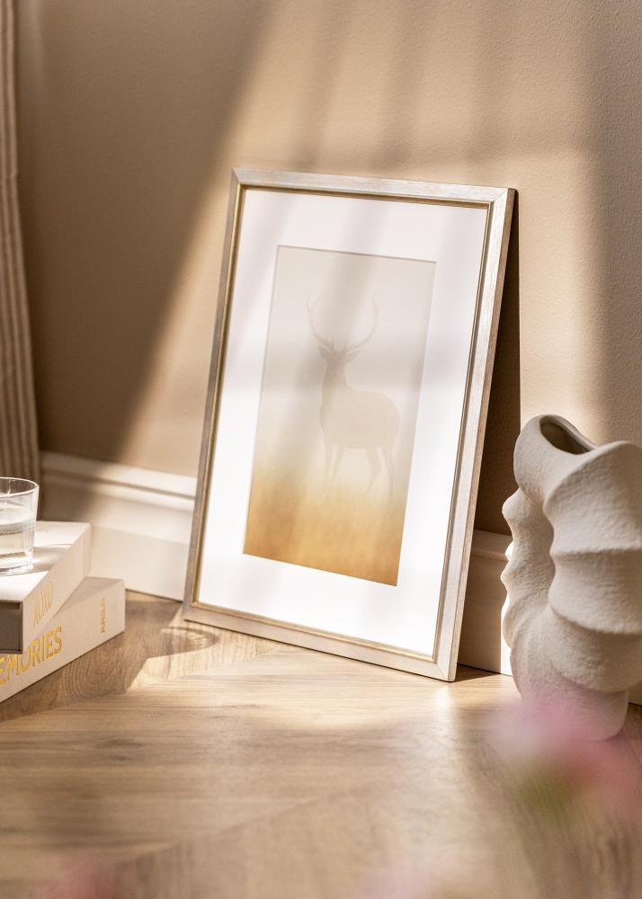 Jämtlands Ramfabrik Rahmen Marisa Acrylglas Silber 59,4x84,1 cm (A1)