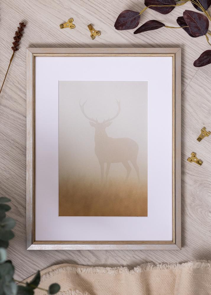 Jämtlands Ramfabrik Rahmen Marisa Acrylglas Silber 59,4x84,1 cm (A1)